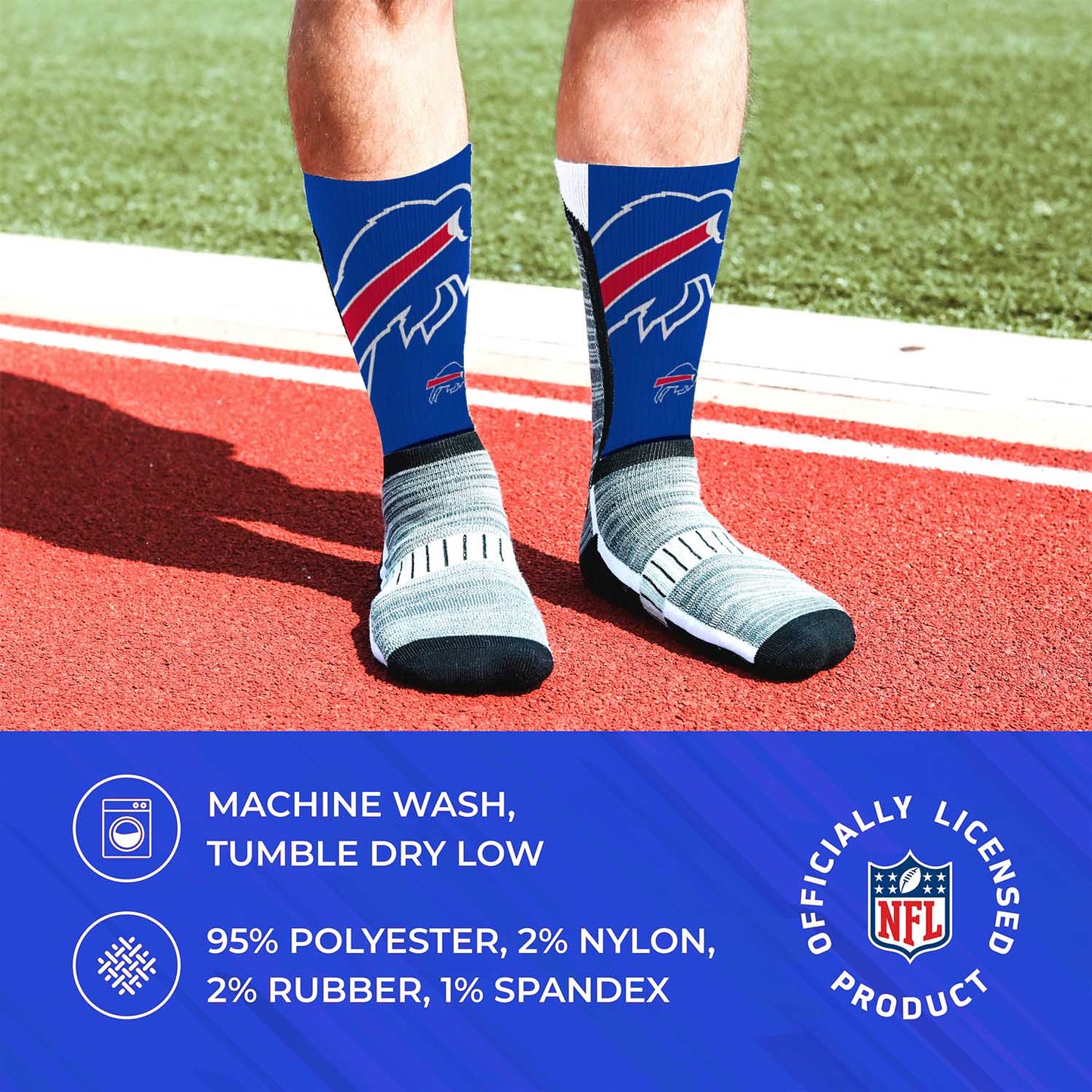 Buffalo Bills NFL Youth V Curve Socks - Blue