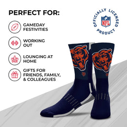 Chicago Bears NFL Adult Curve Socks - Blue