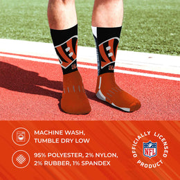 Cincinnati Bengals NFL V Curve  Socks - Orange