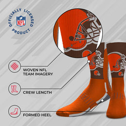 Cleveland Browns NFL Adult Curve Socks - Orange