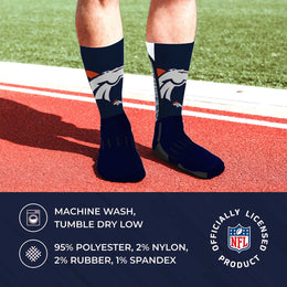 Denver Broncos NFL Youth V Curve Socks - Team Color