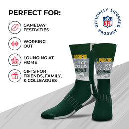 Green Bay Packers NFL Youth Zoom Location Crew Socks - Green