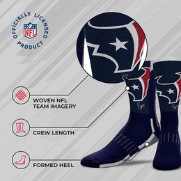 Houston Texans NFL Adult Curve Socks - Indigo/Navy