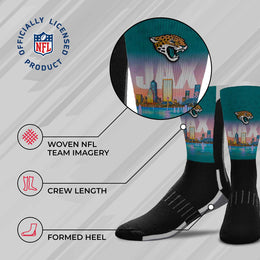Jacksonville Jaguars NFL Adult Zoom Location Crew Socks - Black