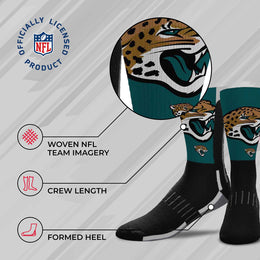 Jacksonville Jaguars NFL Youth V Curve Socks - Black