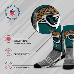 Jacksonville Jaguars NFL Adult Curve Socks - Teal