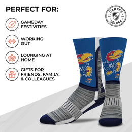 Kansas Jayhawks NCAA Youth University Socks - Royal