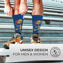 Kansas Jayhawks NCAA Youth University Socks - Royal