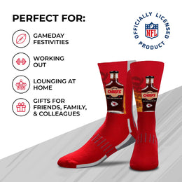 Kansas City Chiefs NFL Adult Zoom Location Crew Socks - Red