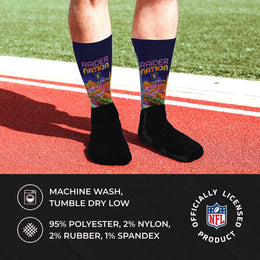 Las Vegas Raiders NFL Youth Zoom Location Crew Socks - Black