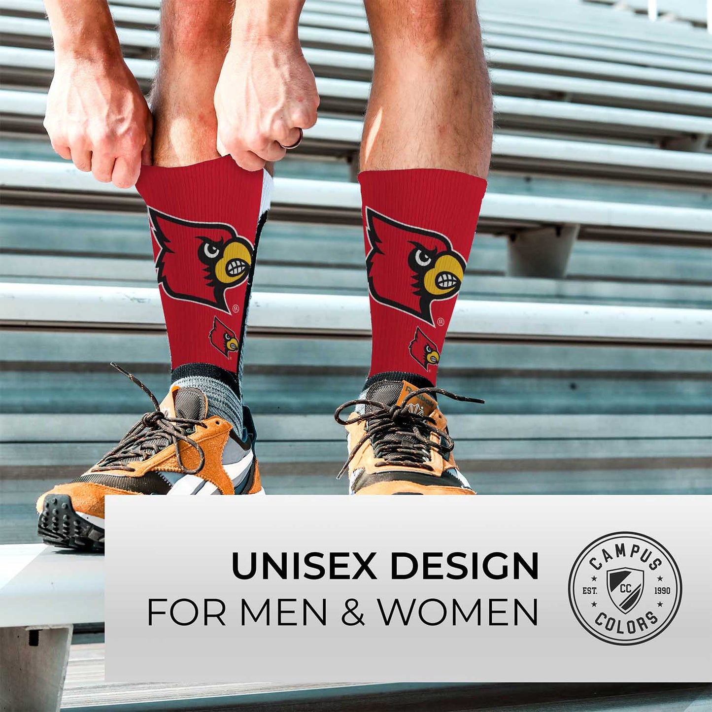 Louisville Cardinals NCAA Youth University Socks - Cardinal