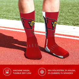 Louisville Cardinals NCAA Youth University Socks - Cardinal
