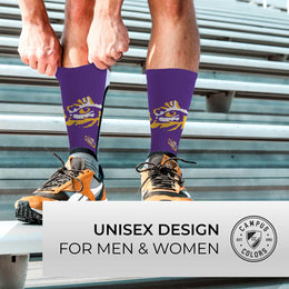 LSU Tigers NCAA Youth University Socks - Purple