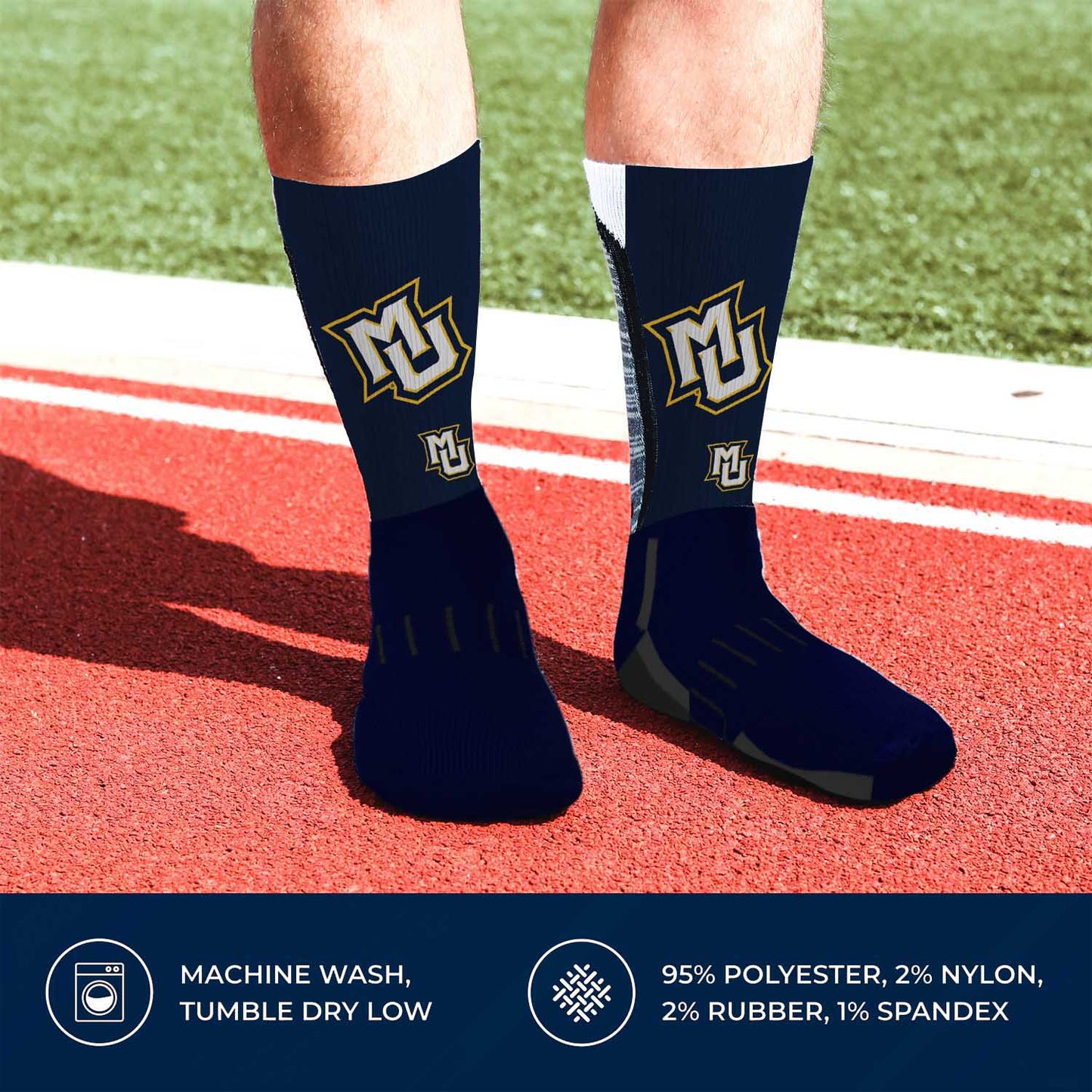 Marquette Golden Eagles NCAA Youth University Socks - Blue