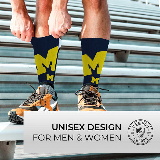 Michigan Wolverines NCAA Youth University Socks - Blue