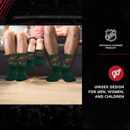 Minnesota Wild Youth NHL Zoom Curve Team Crew Socks - Green