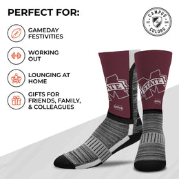 Mississippi State Bulldogs NCAA Youth University Socks - Maroon