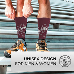 Mississippi State Bulldogs NCAA Youth University Socks - Maroon
