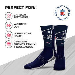 New England Patriots NFL Youth V Curve Socks - Team Color