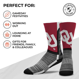 Oklahoma Sooners NCAA Youth University Socks - Crimson