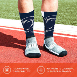 Penn State Nittany Lions NCAA Adult State and University Crew Socks - Navy
