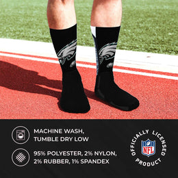 Philadelphia Eagles NFL V Curve  Socks - Team Color