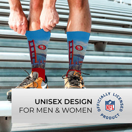San Francisco 49ers NFL Youth Zoom Location Crew Socks - Red