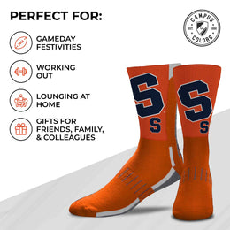 Syracuse Orange NCAA Adult State and University Crew Socks - Orange