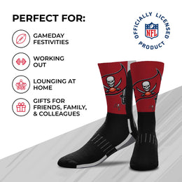 Tampa Bay Buccaneers NFL Adult Curve Socks - Black