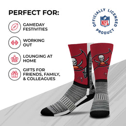 Tampa Bay Buccaneers NFL Adult Curve Socks - Cardinal