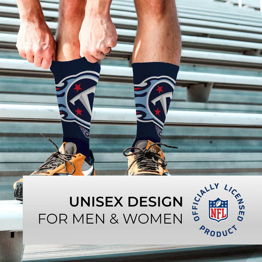 Tennessee Titans NFL Youth V Curve Socks - Team Color