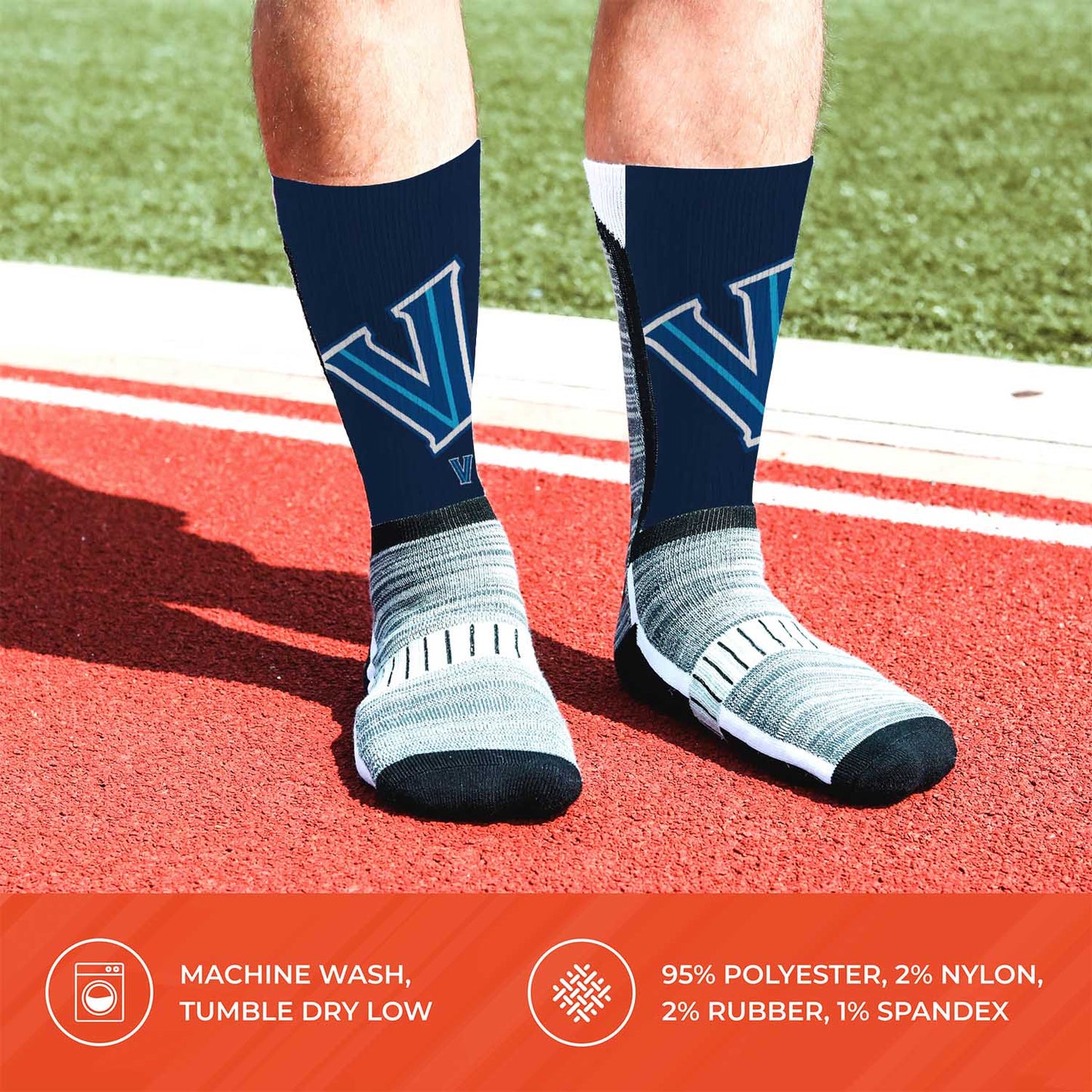 Villanova Wildcats NCAA Youth University Socks - Navy