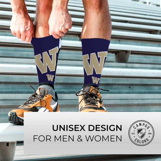 Washington Huskies NCAA Youth University Socks - Purple