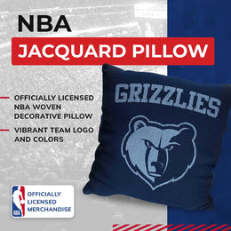 Memphis Grizzlies NBA Decorative Basketball Throw Pillow - Blue