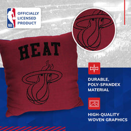 Miami Heat NBA Decorative Basketball Throw Pillow - Red