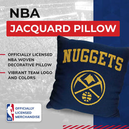 Denver Nuggets NBA Decorative Basketball Throw Pillow - Navy