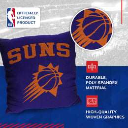 Phoenix Suns NBA Decorative Basketball Throw Pillow - Purple