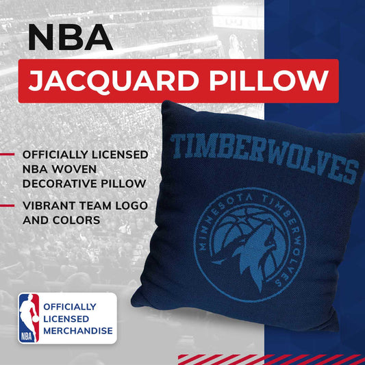 Minnesota Timberwolves NBA Decorative Basketball Throw Pillow - Navy