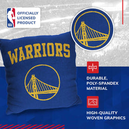 Golden State Warriors NBA Decorative Basketball Throw Pillow - Blue
