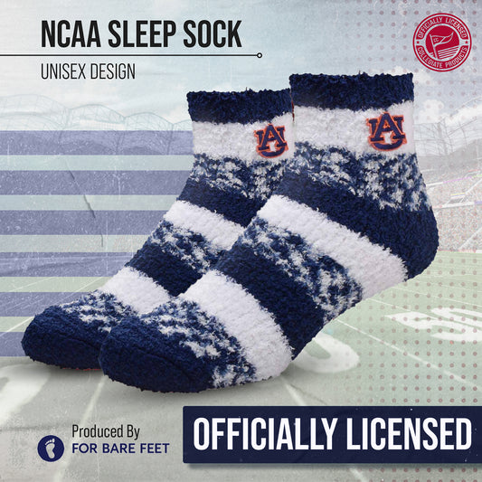 Auburn Tigers NCAA Unisex Cozy Soft Sleep Socks - Navy