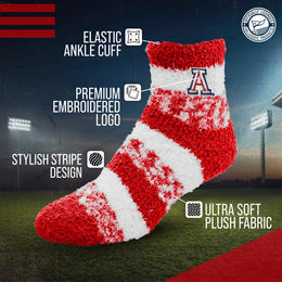 Arizona Wildcats NCAA Unisex Cozy Soft Sleep Socks - Red