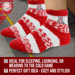 Arizona Wildcats NCAA Unisex Cozy Soft Sleep Socks - Red