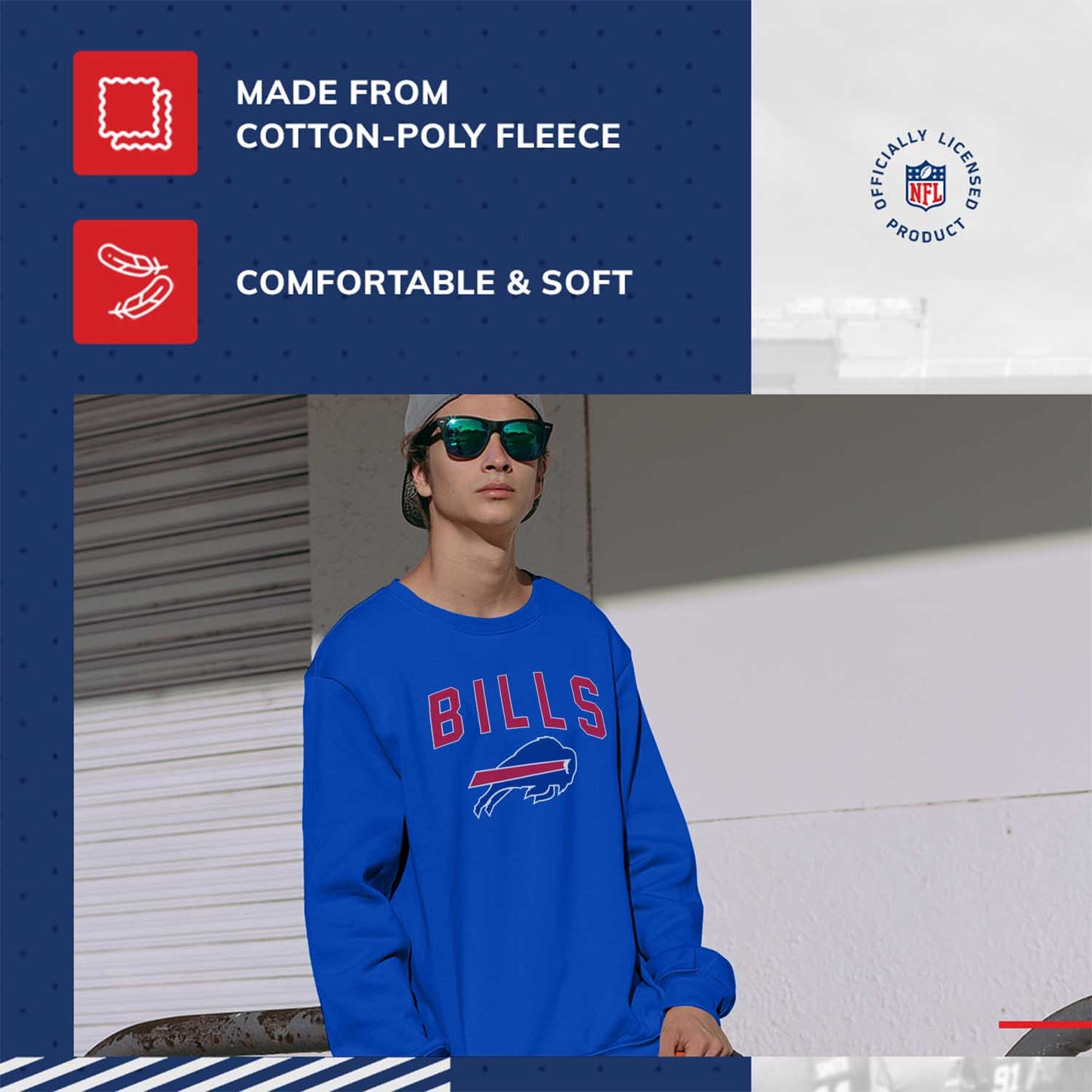 Buffalo Bills NFL Home Team Crew - Royal