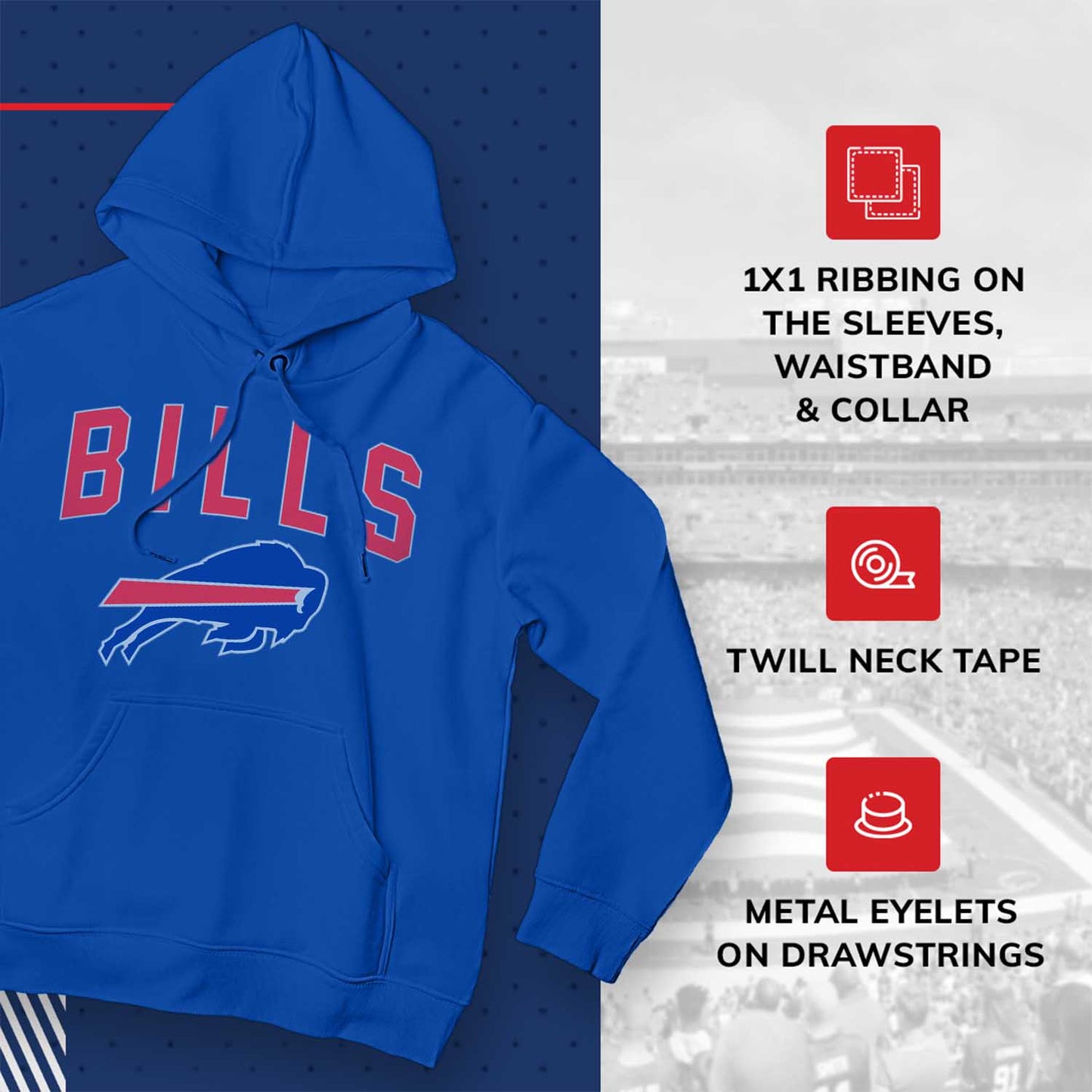 Buffalo Bills NFL Home Team Hoodie - Royal