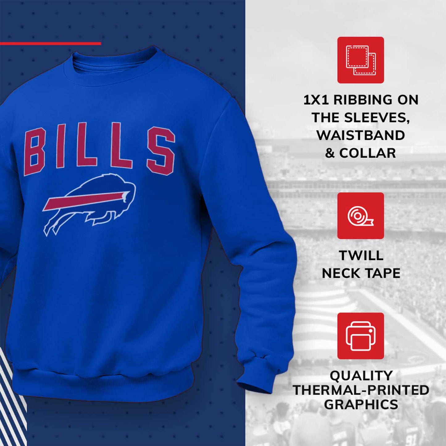 Buffalo Bills NFL Home Team Crew - Royal