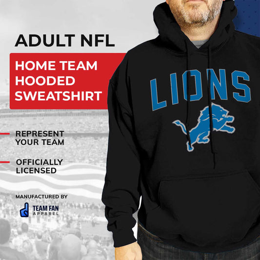 Detroit Lions NFL Home Team Hoodie - Black