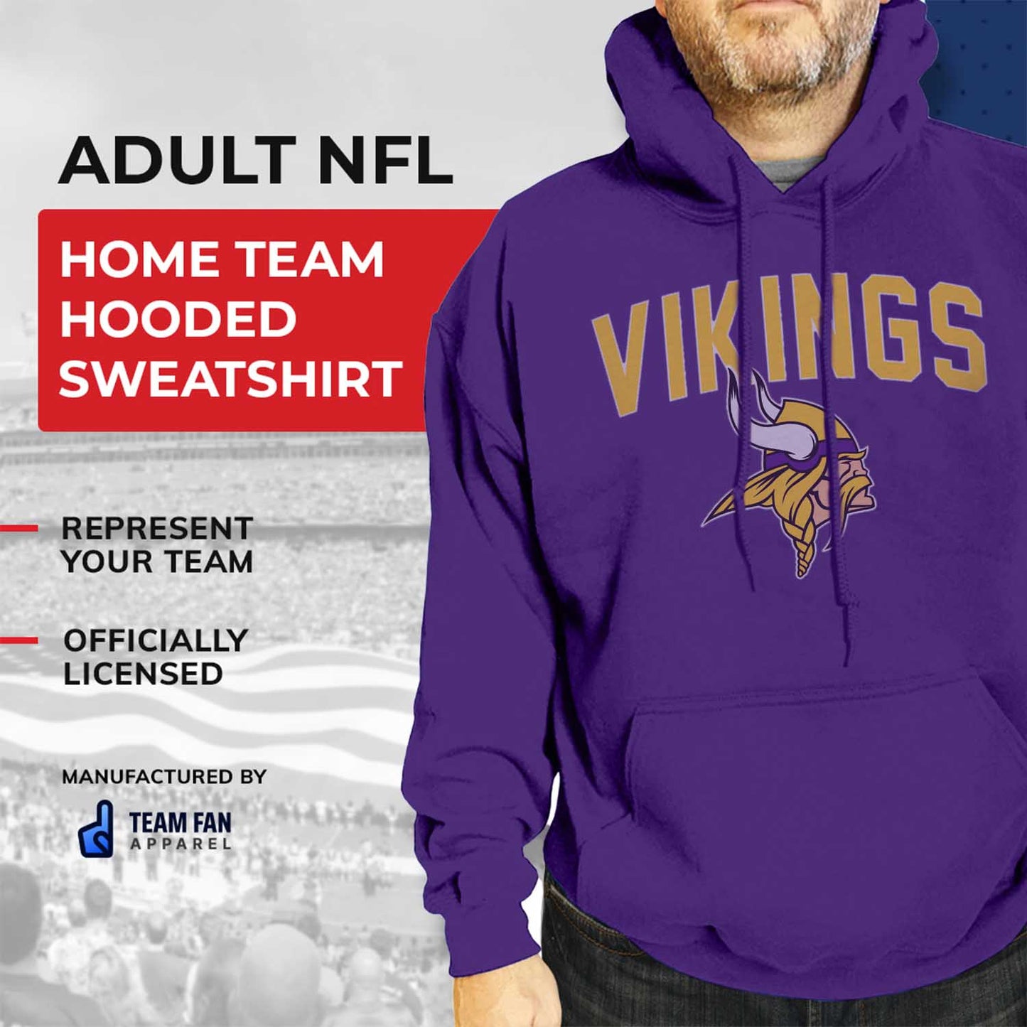 Minnesota Vikings NFL Home Team Hoodie - Purple