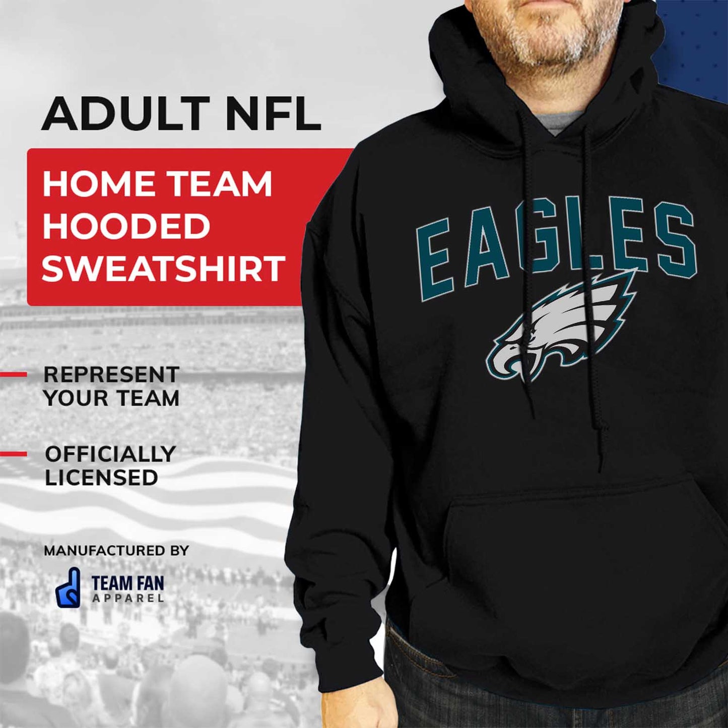 Philadelphia Eagles NFL Home Team Hoodie - Black