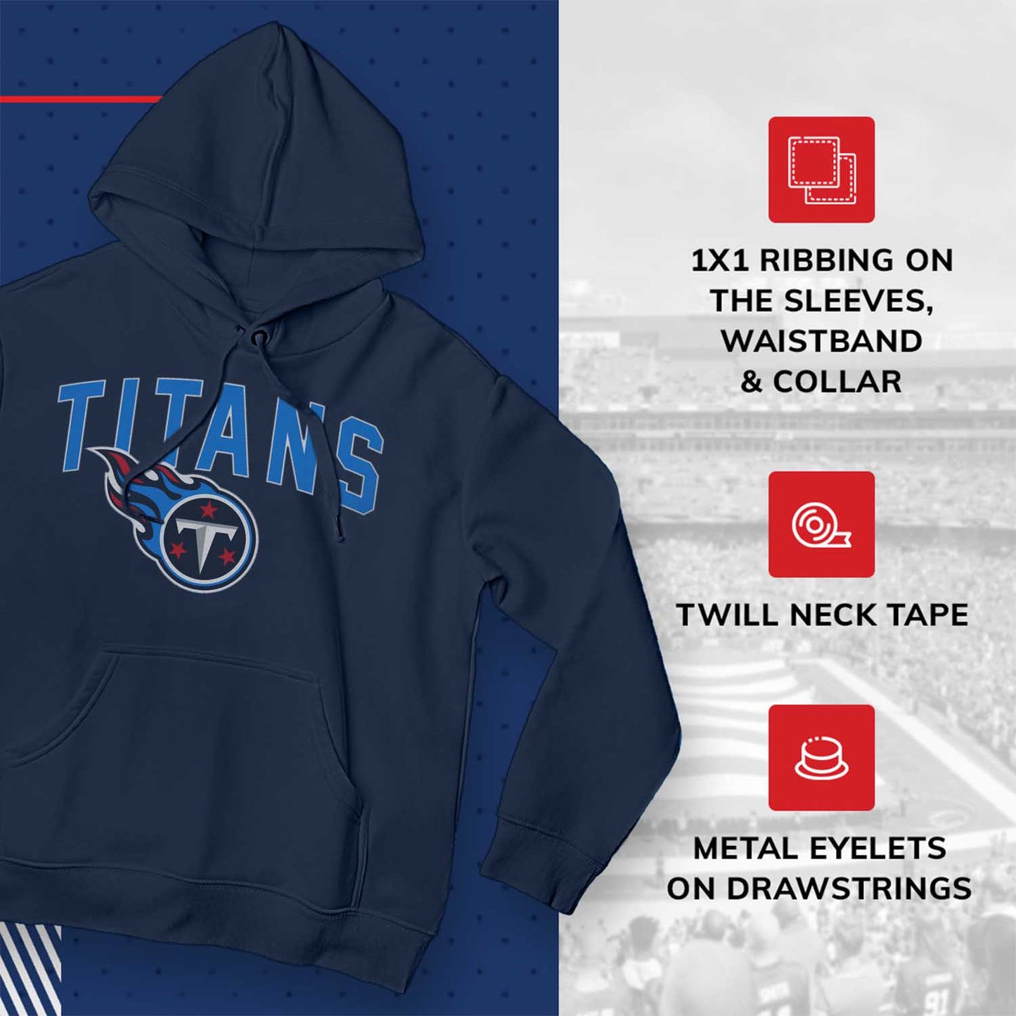 Tennessee Titans NFL Home Team Hoodie - Navy