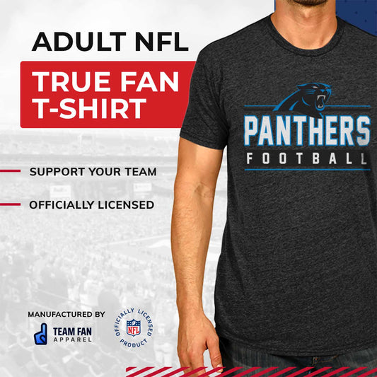 Carolina Panthers NFL Adult MVP True Fan T-Shirt - Charcoal